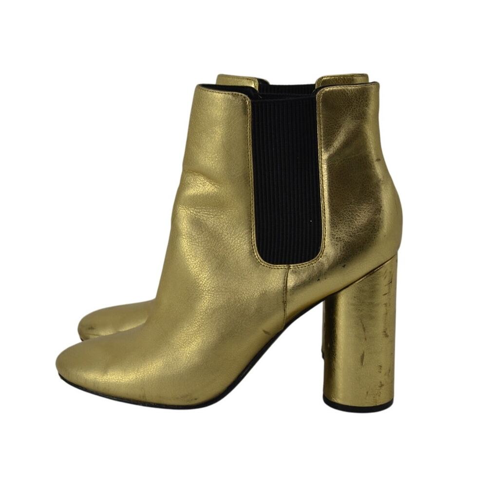 Marciano Pmeilana Womens Size 9 Gold Metallic Chelsea Boots